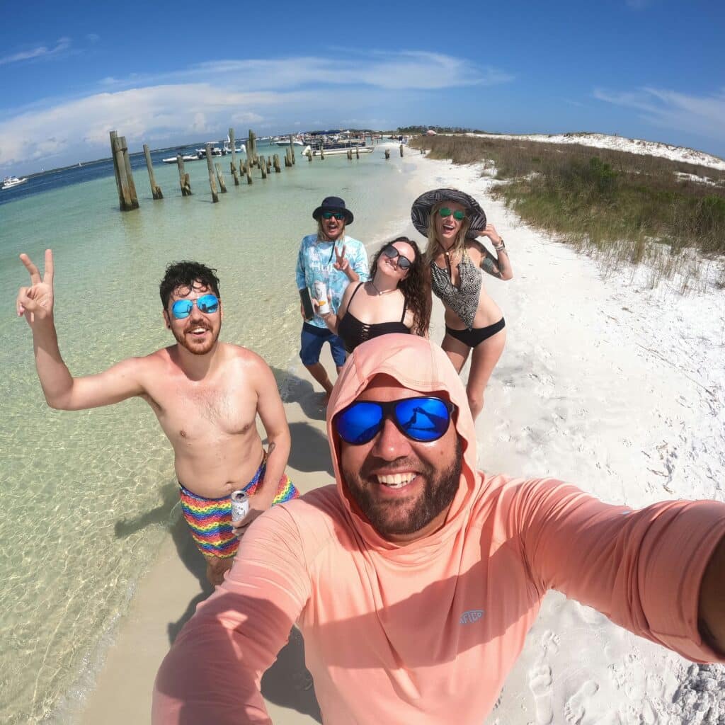 Flippin' Awesome Adventures Boat Tours in the Gulf of Mexico | Panama City Beach, Florida Dolphin Tours, Snorkeling Excursions, & Boat Trips led by Captain Chris, a marine biologist